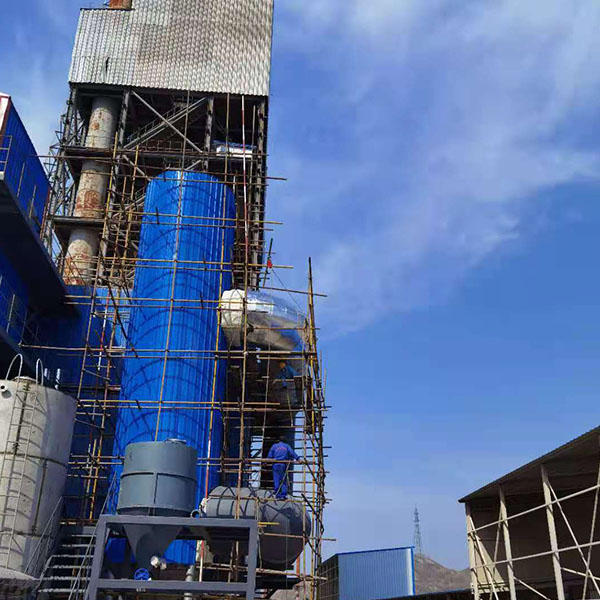 华宇集团干法脱硫施工中